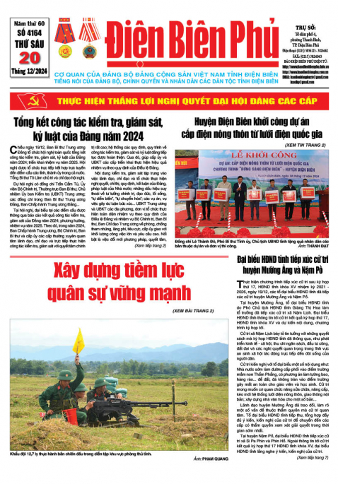 B&aacute;o thời sự Số b&aacute;o thứ s&aacute;u,ng&agrave;y 20 th&aacute;ng 12 năm 2024