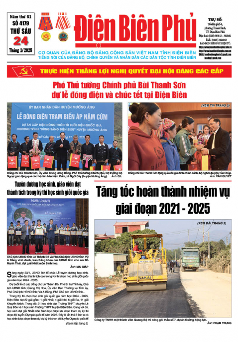 B&aacute;o thời sự Số b&aacute;o thứ s&aacute;u,ng&agrave;y 24 th&aacute;ng 1 năm 2025