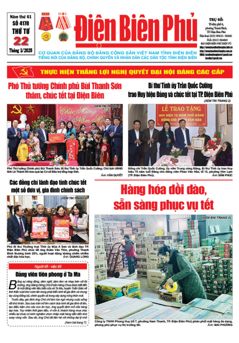 B&aacute;o thời sự Số b&aacute;o thứ tư,ng&agrave;y 22 th&aacute;ng 1 năm 2025