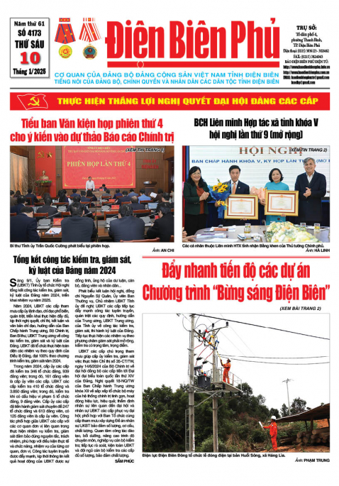B&aacute;o thời sự Số b&aacute;o thứ s&aacute;u,ng&agrave;y 10 th&aacute;ng 1 năm 2025