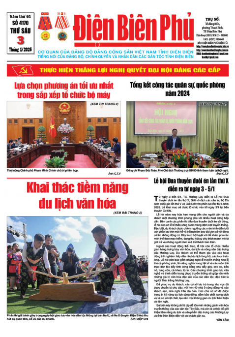 B&aacute;o thời sự Số b&aacute;o thứ s&aacute;u,ng&agrave;y 03 th&aacute;ng 1 năm 2025