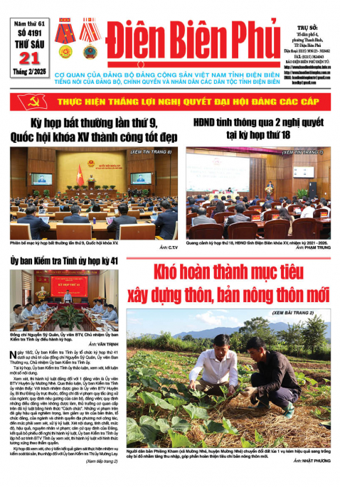 B&aacute;o thời sự Số b&aacute;o thứ s&aacute;u,ng&agrave;y 21 th&aacute;ng 2 năm 2025