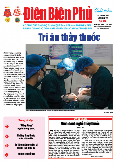 B&aacute;o cuối tuần Số b&aacute;o thứ bảy,ng&agrave;y 22 th&aacute;ng 2 năm 2025