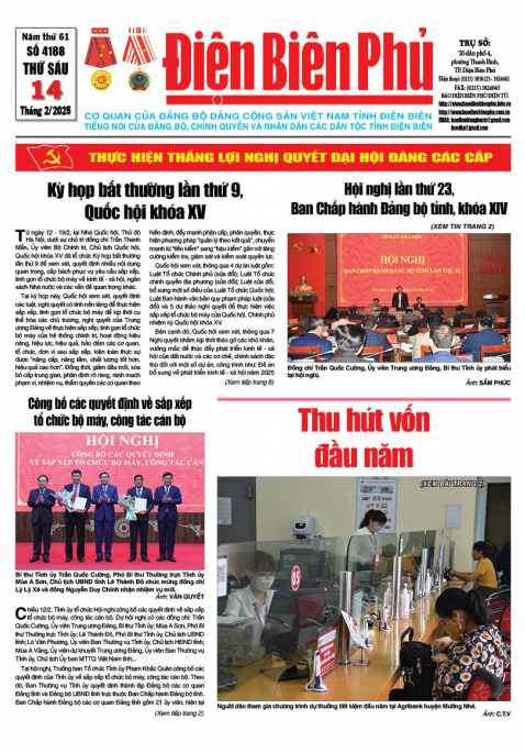 B&aacute;o thời sự Số b&aacute;o thứ s&aacute;u,ng&agrave;y 14 th&aacute;ng 2 năm 2025