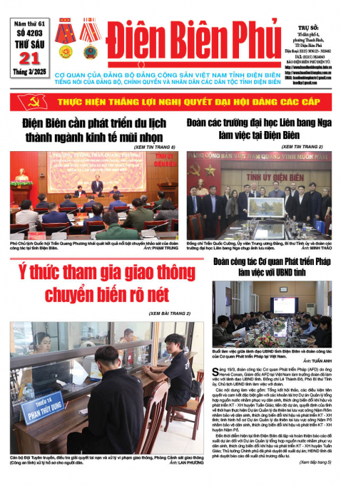 B&aacute;o thời sự Số b&aacute;o thứ s&aacute;u,ng&agrave;y 21 th&aacute;ng 3 năm 2025