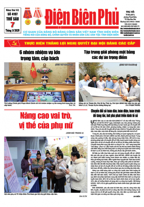 B&aacute;o thời sự Số b&aacute;o thứ s&aacute;u,ng&agrave;y 07 th&aacute;ng 3 năm 2025