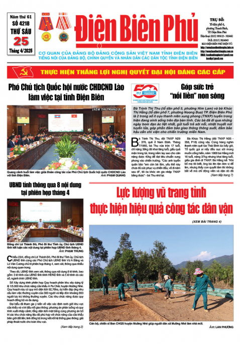 B&aacute;o thời sự Số b&aacute;o thứ s&aacute;u,ng&agrave;y 25 th&aacute;ng 4 năm 2025