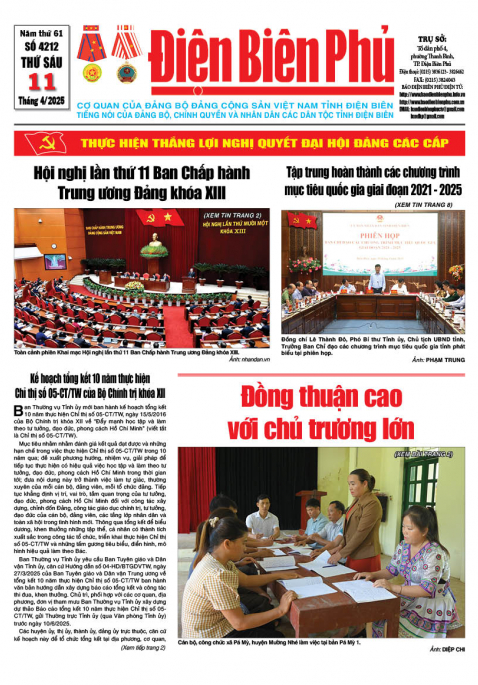 B&aacute;o thời sự Số b&aacute;o thứ s&aacute;u,ng&agrave;y 11 th&aacute;ng 4 năm 2025