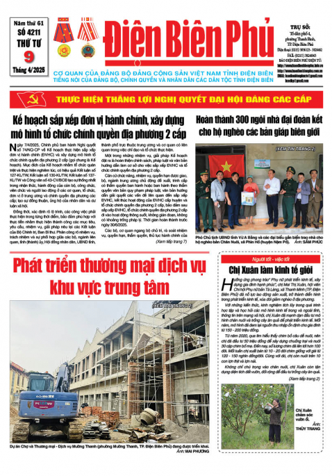 B&aacute;o thời sự Số b&aacute;o thứ tư,ng&agrave;y 09 th&aacute;ng 4 năm 2025