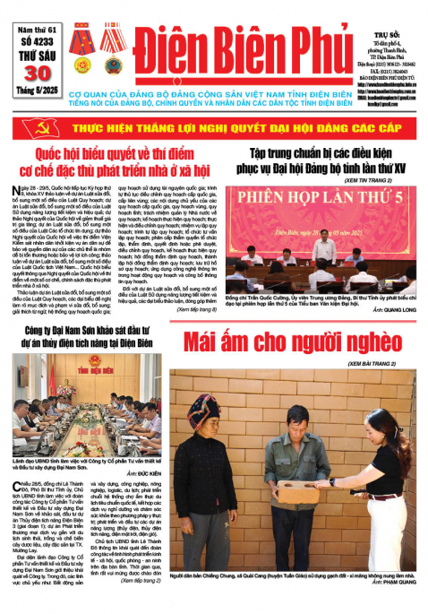 B&aacute;o thời sự Số b&aacute;o thứ s&aacute;u,ng&agrave;y 30 th&aacute;ng 5 năm 2025