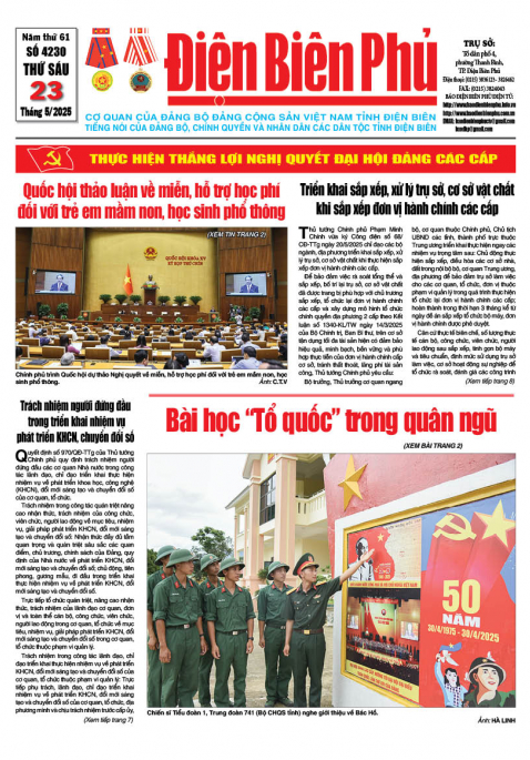 B&aacute;o thời sự Số b&aacute;o thứ s&aacute;u,ng&agrave;y 23 th&aacute;ng 5 năm 2025