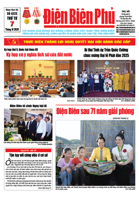 B&aacute;o thời sự Số b&aacute;o thứ tư,ng&agrave;y 07 th&aacute;ng 5 năm 2025