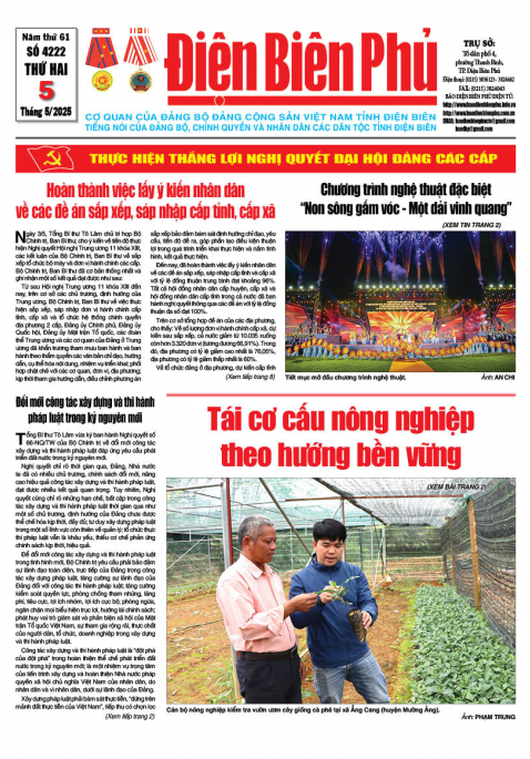 B&aacute;o thời sự Số b&aacute;o thứ hai,ng&agrave;y 05 th&aacute;ng 5 năm 2025