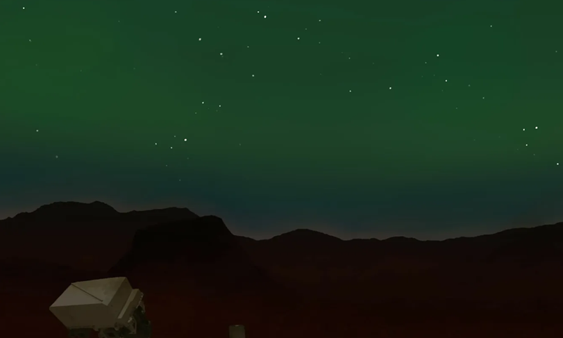 Lần đầu chụp được ảnh cực quang tr&ecirc;n sao Hỏa