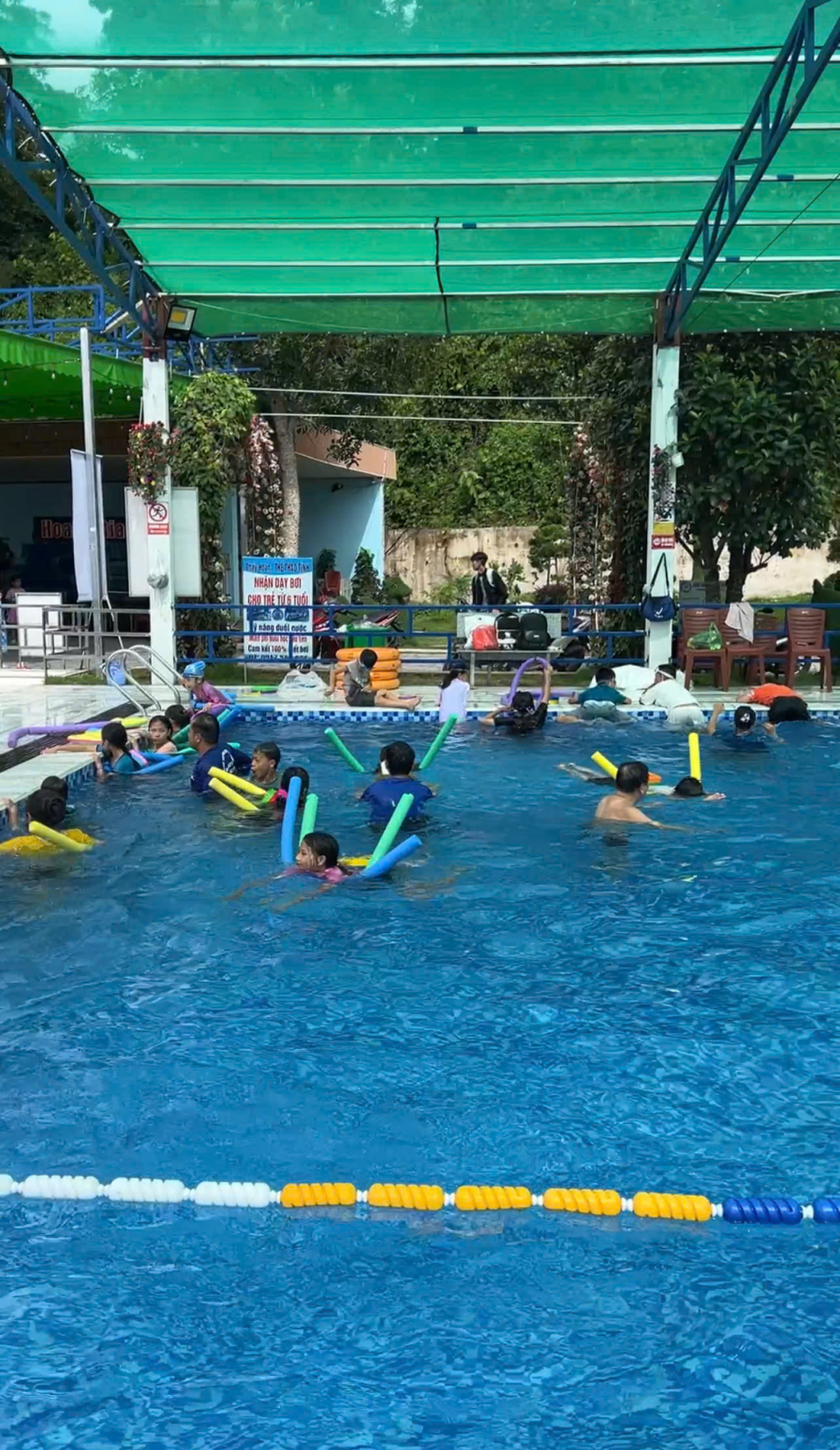 Lớp học bơi ng&agrave;y h&egrave;