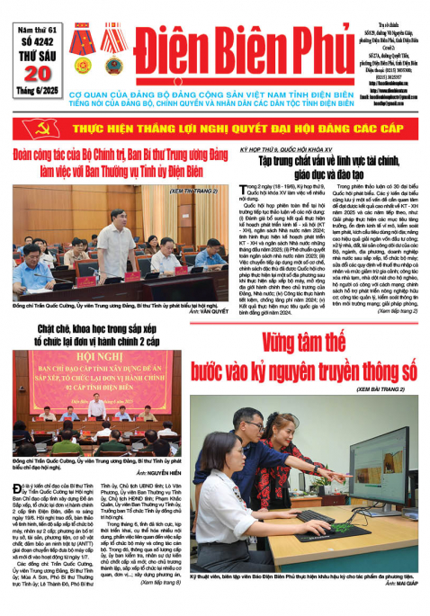 B&aacute;o thời sự Số b&aacute;o thứ s&aacute;u,ng&agrave;y 20 th&aacute;ng 6 năm 2025