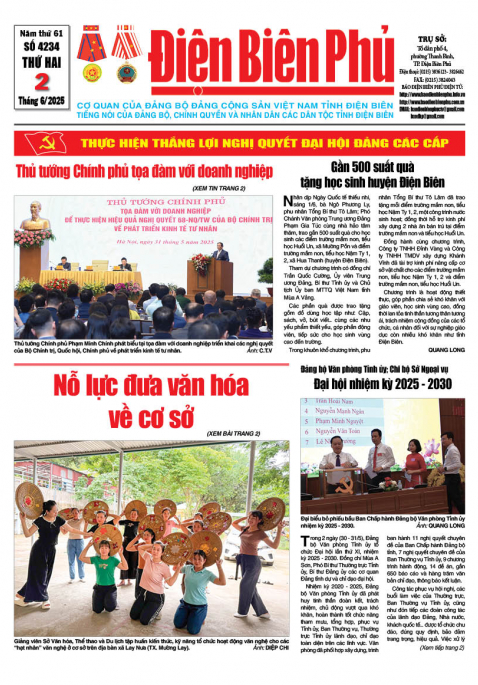 B&aacute;o thời sự Số b&aacute;o thứ hai,ng&agrave;y 02 th&aacute;ng 6 năm 2025