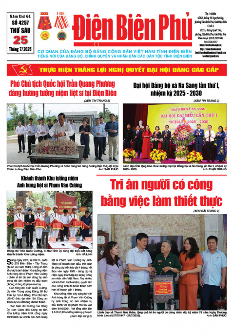 B&aacute;o thời sự Số b&aacute;o thứ s&aacute;u,ng&agrave;y 25 th&aacute;ng 7 năm 2025