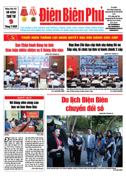 B&aacute;o thời sự Số b&aacute;o thứ tư,ng&agrave;y 09 th&aacute;ng 7 năm 2025
