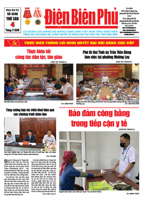 B&aacute;o thời sự Số b&aacute;o thứ s&aacute;u,ng&agrave;y 04 th&aacute;ng 7 năm 2025