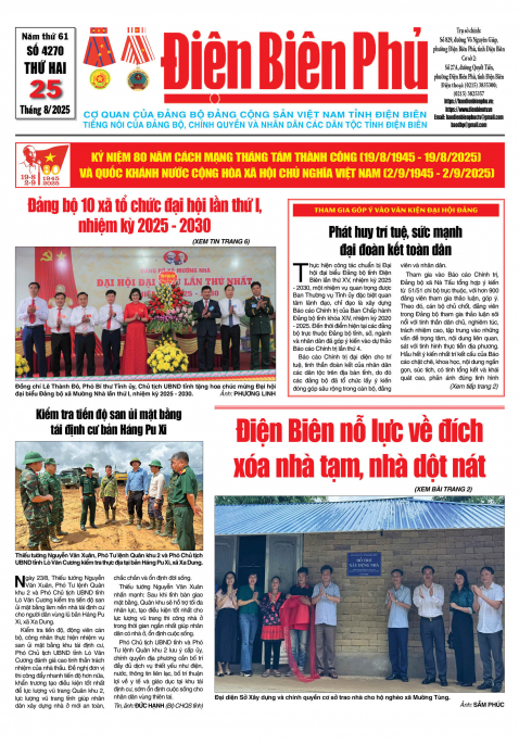 B&aacute;o thời sự Số b&aacute;o thứ hai,ng&agrave;y 25 th&aacute;ng 8 năm 2025
