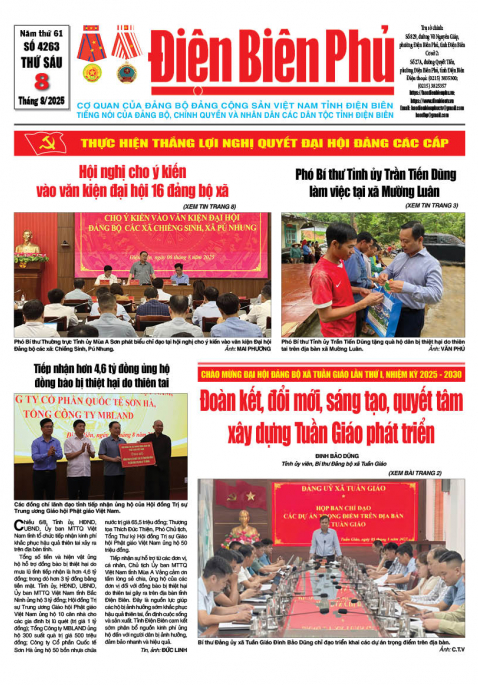 B&aacute;o thời sự Số b&aacute;o thứ s&aacute;u,ng&agrave;y 08 th&aacute;ng 8 năm 2025