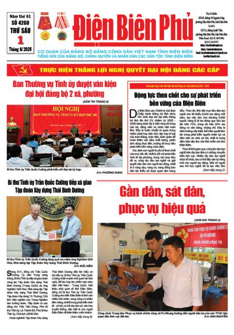 B&aacute;o thời sự Số b&aacute;o thứ s&aacute;u,ng&agrave;y 01 th&aacute;ng 8 năm 2025