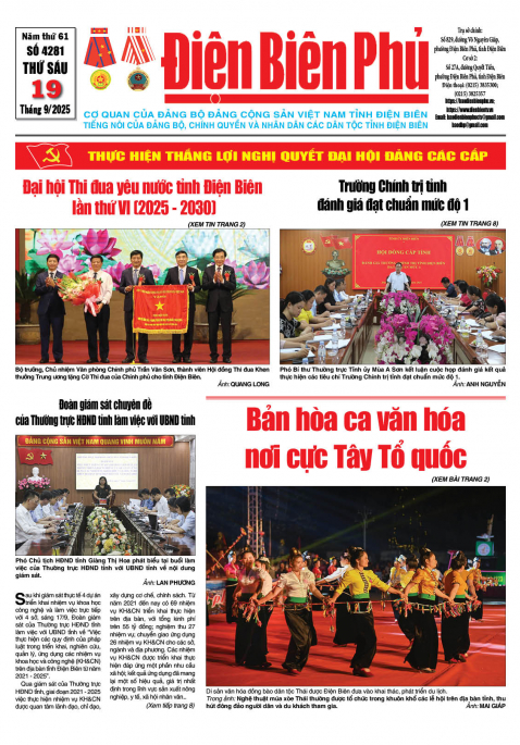 B&aacute;o thời sự Số b&aacute;o thứ s&aacute;u,ng&agrave;y 19 th&aacute;ng 9 năm 2025