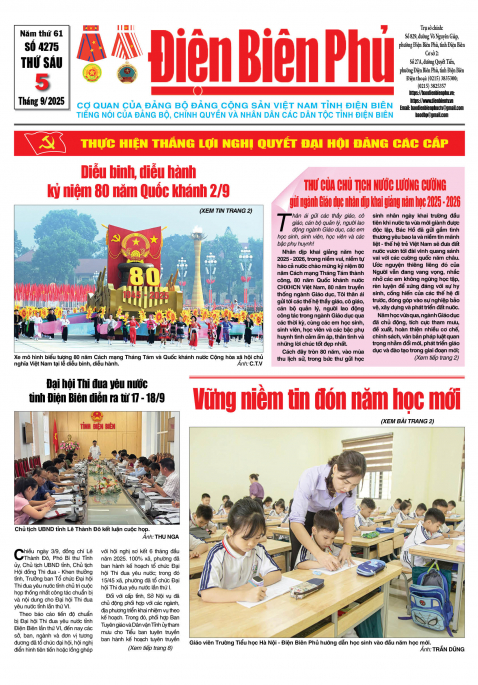 B&aacute;o thời sự Số b&aacute;o thứ s&aacute;u,ng&agrave;y 05 th&aacute;ng 9 năm 2025