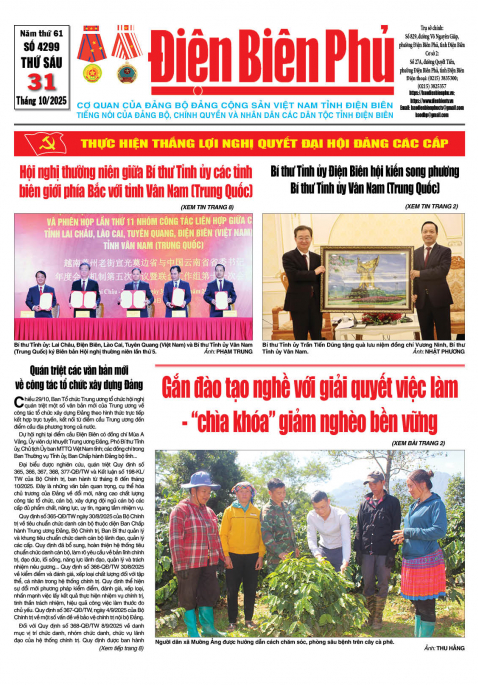 B&aacute;o thời sự Số b&aacute;o thứ s&aacute;u,ng&agrave;y 31 th&aacute;ng 10 năm 2025