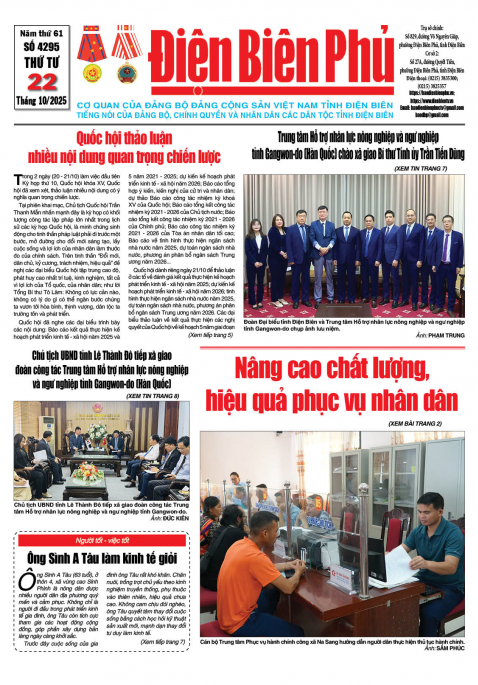 B&aacute;o thời sự Số b&aacute;o thứ tư,ng&agrave;y 22 th&aacute;ng 10 năm 2025