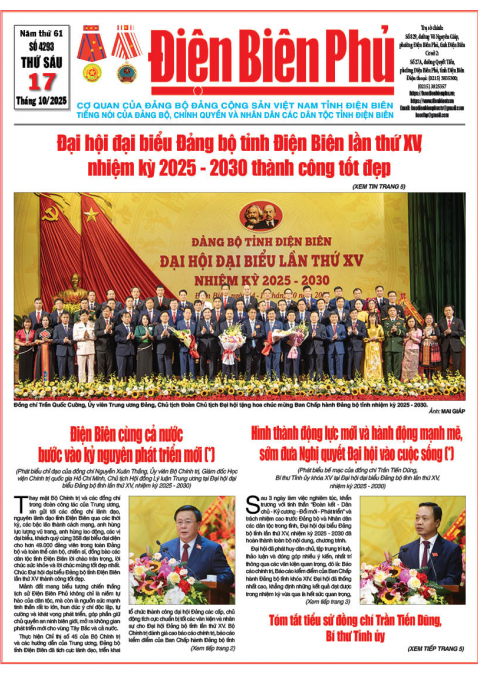 B&aacute;o thời sự Số b&aacute;o thứ s&aacute;u,ng&agrave;y 17 th&aacute;ng 10 năm 2025