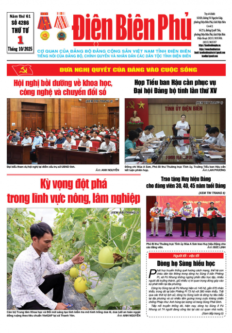 B&aacute;o thời sự Số b&aacute;o thứ tư,ng&agrave;y 01 th&aacute;ng 10 năm 2025