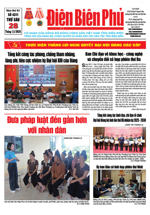 B&aacute;o thời sự Số b&aacute;o thứ s&aacute;u,ng&agrave;y 28 th&aacute;ng 11 năm 2025