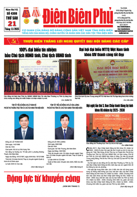 B&aacute;o thời sự Số b&aacute;o thứ s&aacute;u,ng&agrave;y 21 th&aacute;ng 11 năm 2025