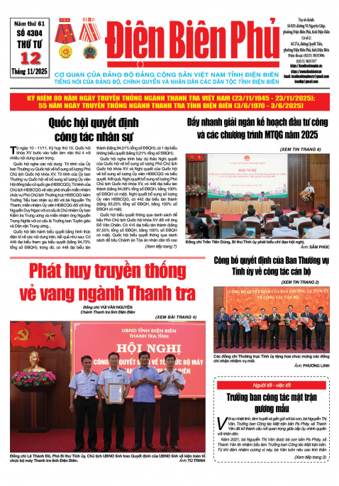 B&aacute;o thời sự Số b&aacute;o thứ tư,ng&agrave;y 12 th&aacute;ng 11 năm 2025