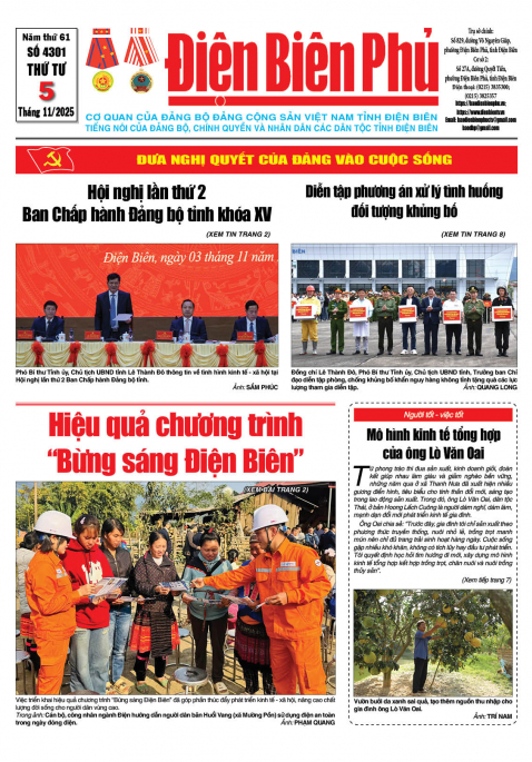 B&aacute;o thời sự Số b&aacute;o thứ tư,ng&agrave;y 05 th&aacute;ng 11 năm 2025