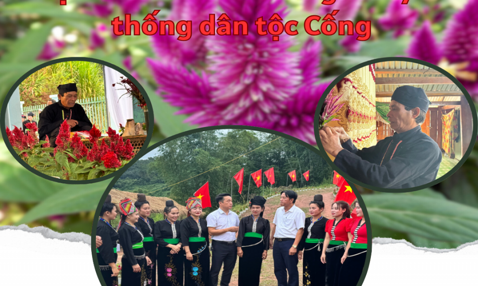 Độc đ&aacute;o Tết Hoa m&agrave;o g&agrave; d&acirc;n tộc Cống