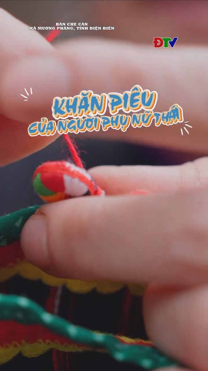 Khăn Pi&ecirc;u của  phụ nữ th&aacute;i Điện Bi&ecirc;n