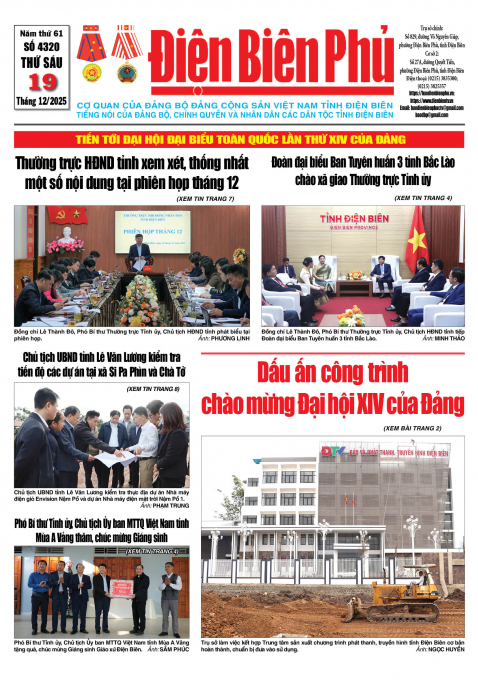 B&aacute;o thời sự Số b&aacute;o thứ s&aacute;u,ng&agrave;y 19 th&aacute;ng 12 năm 2025