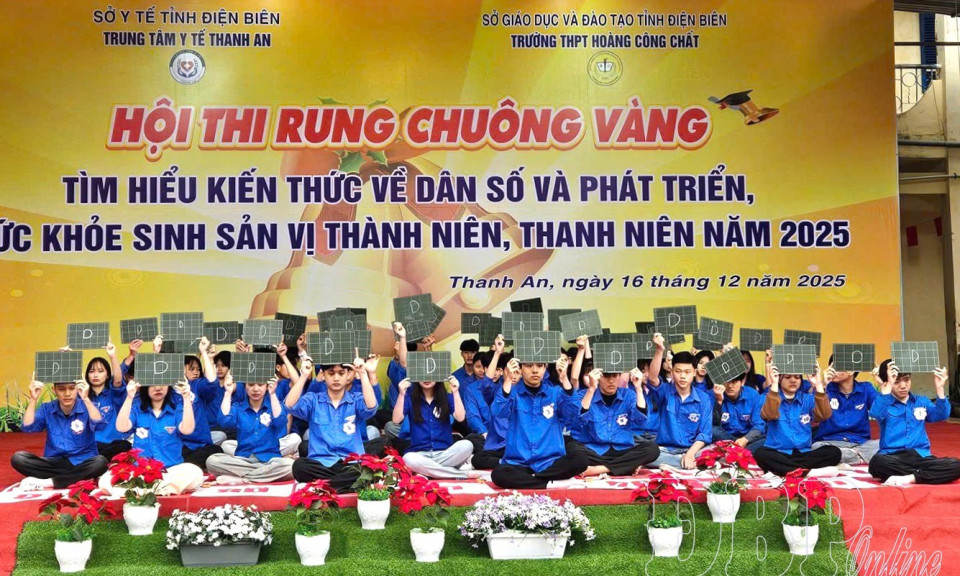 Hội thi Rung chu&ocirc;ng v&agrave;ng - T&igrave;m hiểu kiến thức về d&acirc;n số v&agrave; ph&aacute;t triển