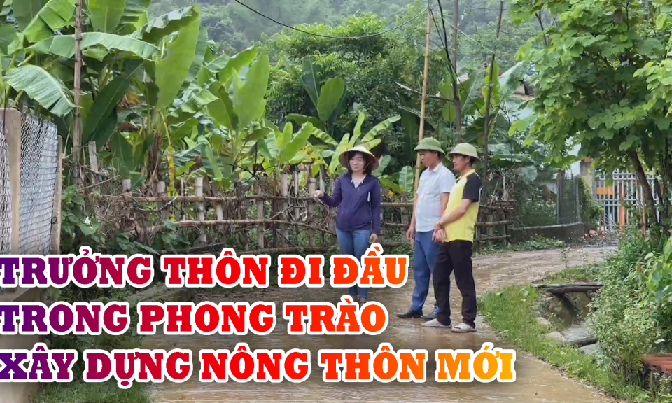 Trưởng th&ocirc;n đi đầu trong phong tr&agrave;o x&acirc;y dựng NTM