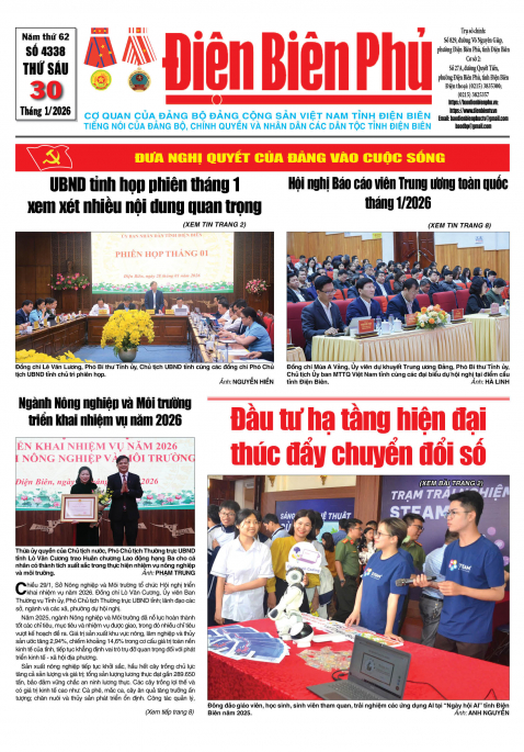 B&aacute;o thời sự Số b&aacute;o thứ s&aacute;u,ng&agrave;y 30 th&aacute;ng 1 năm 2026