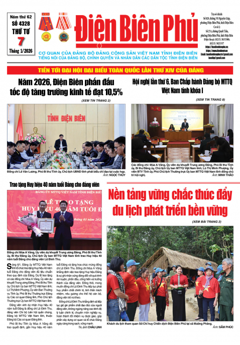 B&aacute;o thời sự Số b&aacute;o thứ tư,ng&agrave;y 07 th&aacute;ng 1 năm 2026