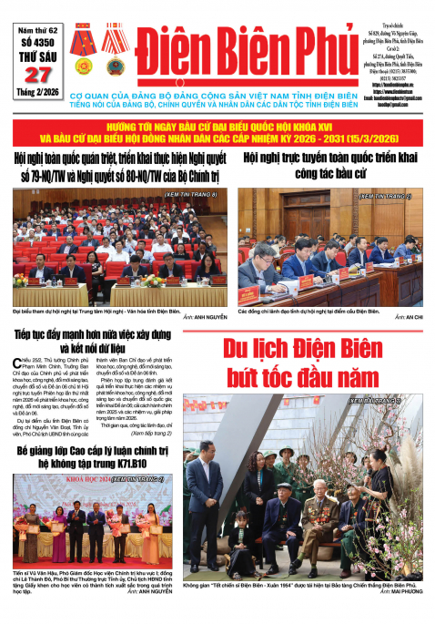 B&aacute;o thời sự Số b&aacute;o thứ s&aacute;u,ng&agrave;y 27 th&aacute;ng 2 năm 2026
