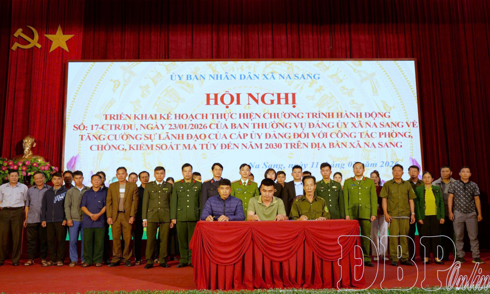 X&atilde; Na Sang phấn đấu hết năm 2026 c&oacute; 100% bản, tổ d&acirc;n phố kh&ocirc;ng ma t&uacute;y 