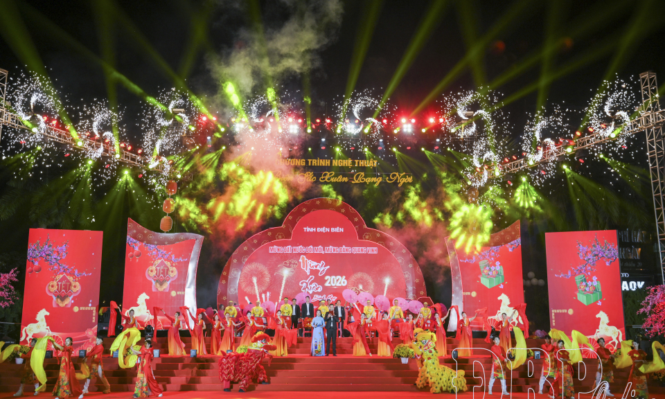 Đặc sắc chương tr&igrave;nh nghệ thuật đ&ecirc;m giao thừa &ldquo;Điện Bi&ecirc;n - Sắc xu&acirc;n rạng ngời&rdquo;