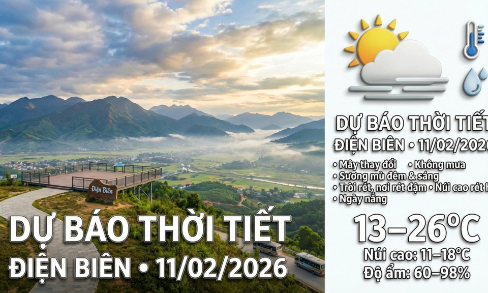 Bản tin Dự b&aacute;o thời tiết ng&agrave;y 11/2/2026
