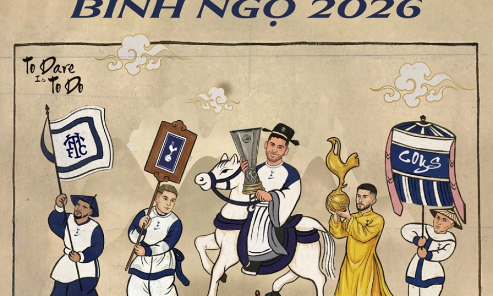 C&aacute;c đội b&oacute;ng lớn ch&acirc;u &Acirc;u ch&uacute;c Tết cổ động vi&ecirc;n Việt Nam