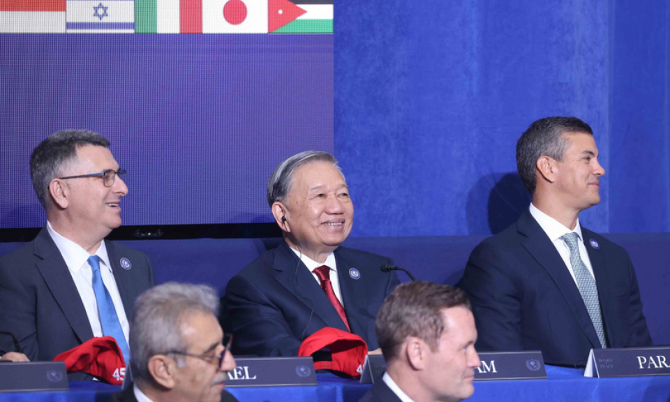 Tổng B&iacute; thư T&ocirc; L&acirc;m tham dự cuộc họp khai mạc Hội đồng Ho&agrave; b&igrave;nh về Dải Gaza